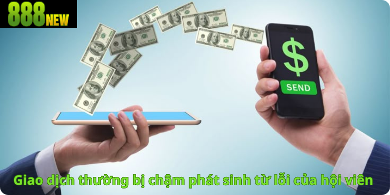 Giao dịch thường bị chậm phát sinh từ lỗi của hội viên